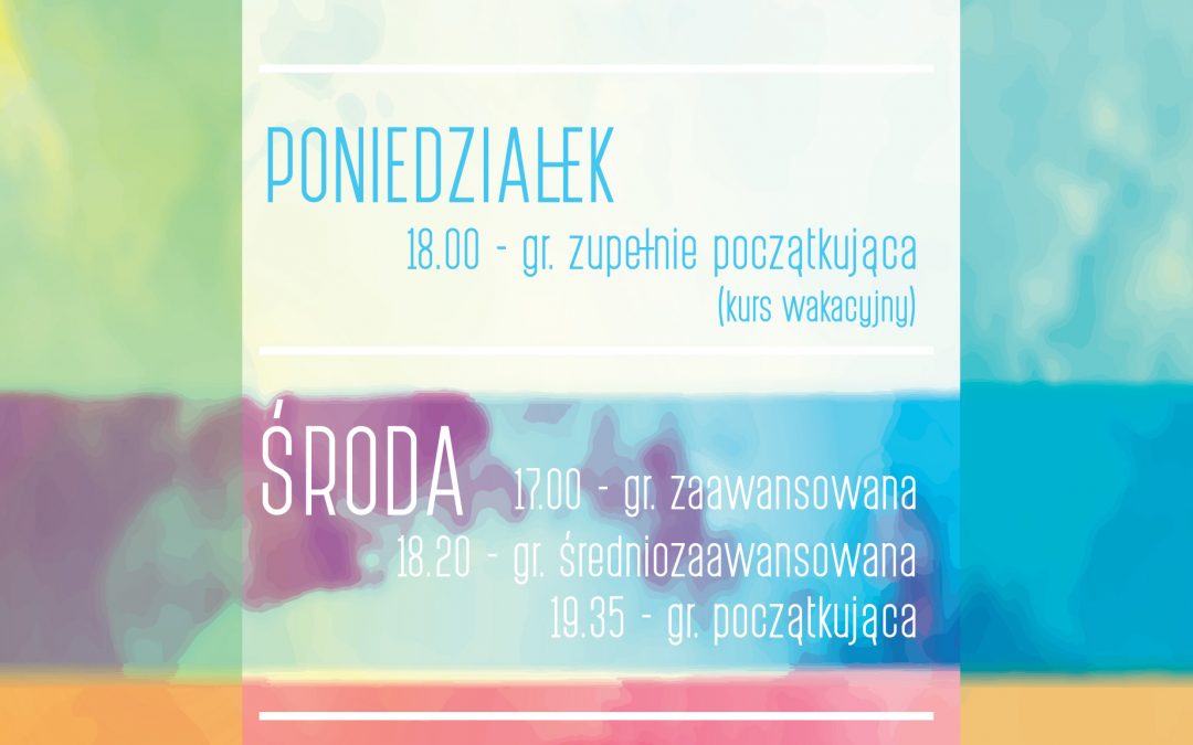 WAKACYJNY HARMONOGRAM STEPOWANIA